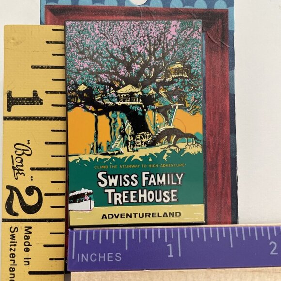 Disney 03 Disneyland Attraction Poster LE Pin ADVENTURELAND Swiss Family Treehou - Picture 4 of 4